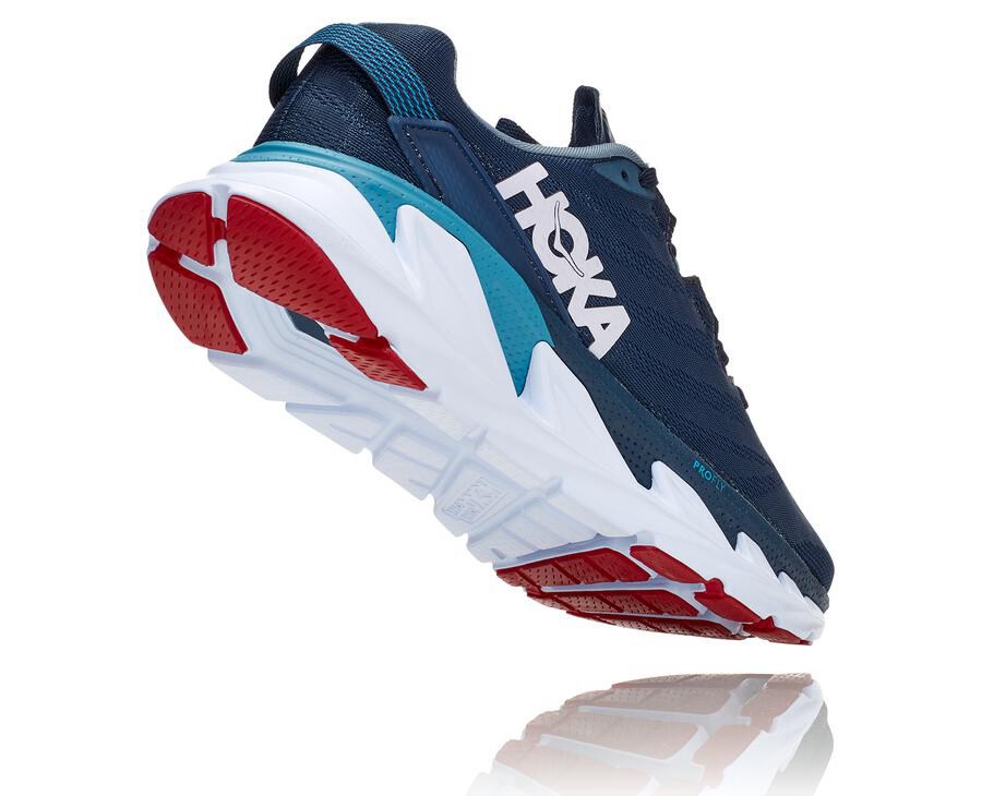 Running Shoes Mens - Hoka One One Elevon 2 - Navy/White - OBIUFCX-12